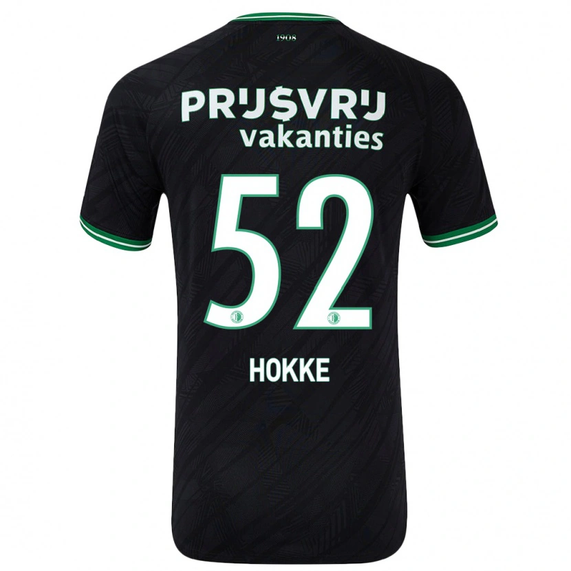 Danxen Mujer Camiseta Milan Hokke #52 Negro Verde 2ª Equipación 2024/25 La Camisa