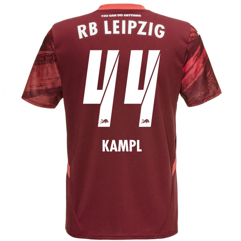 Danxen Mujer Camiseta Kevin Kampl #44 Borgoña 2ª Equipación 2024/25 La Camisa