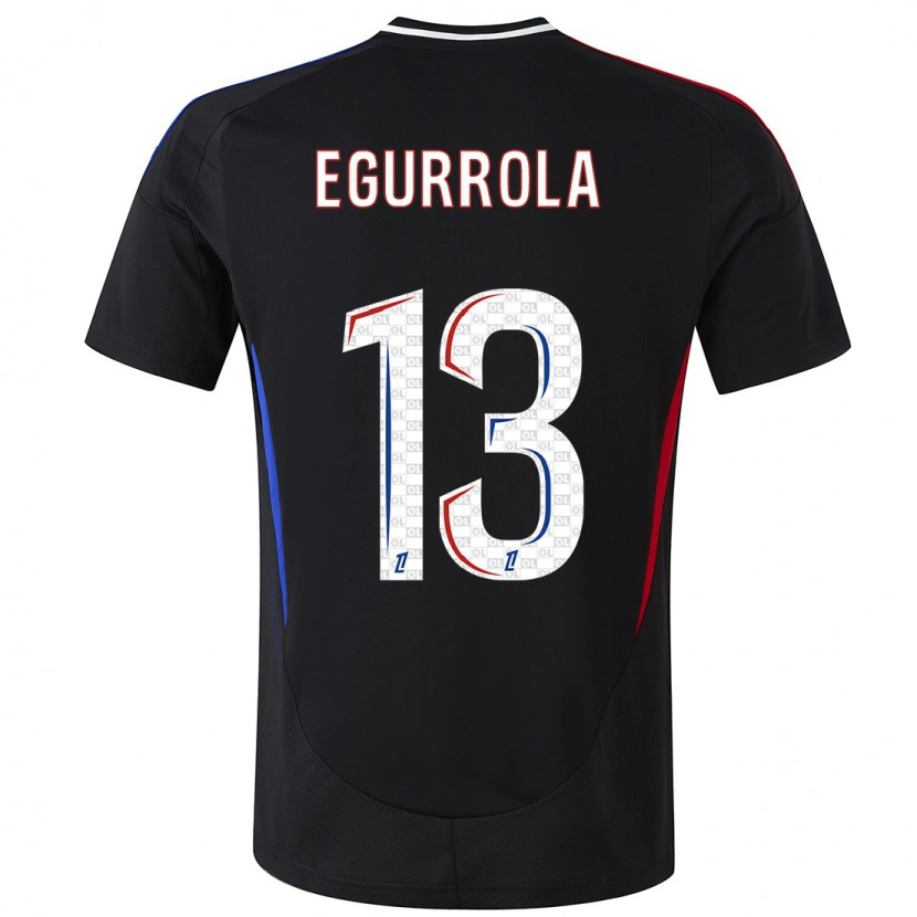 Danxen Mujer Camiseta Damaris Egurrola #13 Negro 2ª Equipación 2024/25 La Camisa