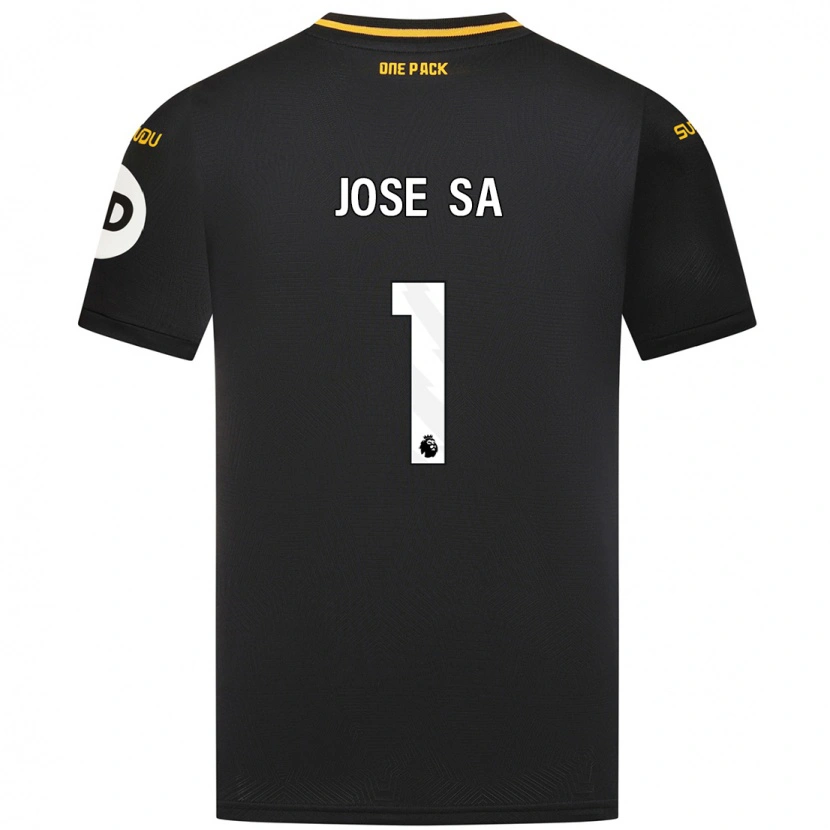 Danxen Mujer Camiseta José Sá #1 Negro 2ª Equipación 2024/25 La Camisa