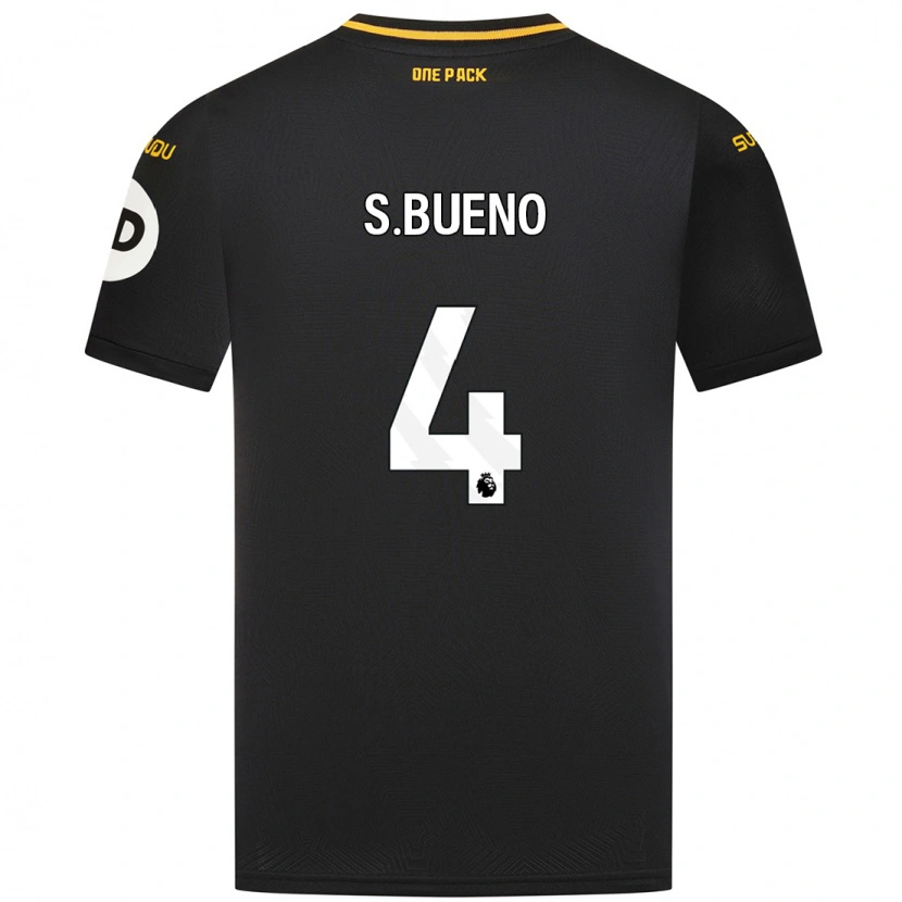 Danxen Mujer Camiseta Santiago Bueno #4 Negro 2ª Equipación 2024/25 La Camisa