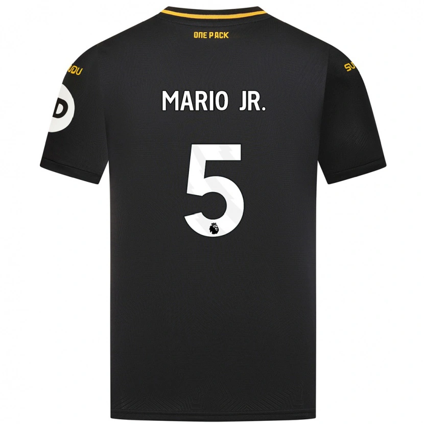 Danxen Mujer Camiseta Mario Lemina #5 Negro 2ª Equipación 2024/25 La Camisa