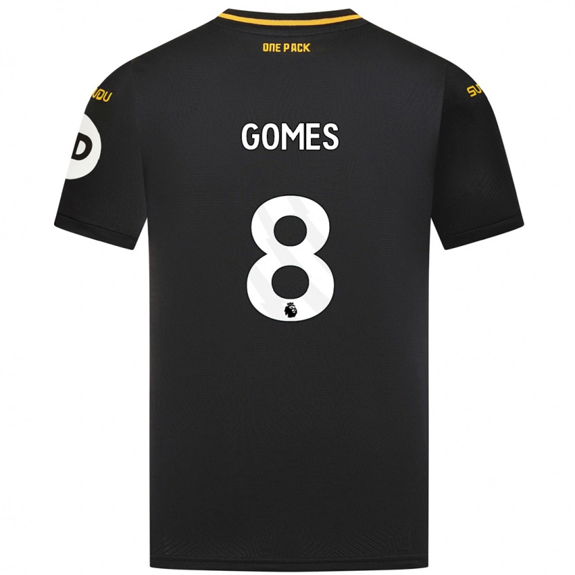 Danxen Mujer Camiseta João Gomes #8 Negro 2ª Equipación 2024/25 La Camisa