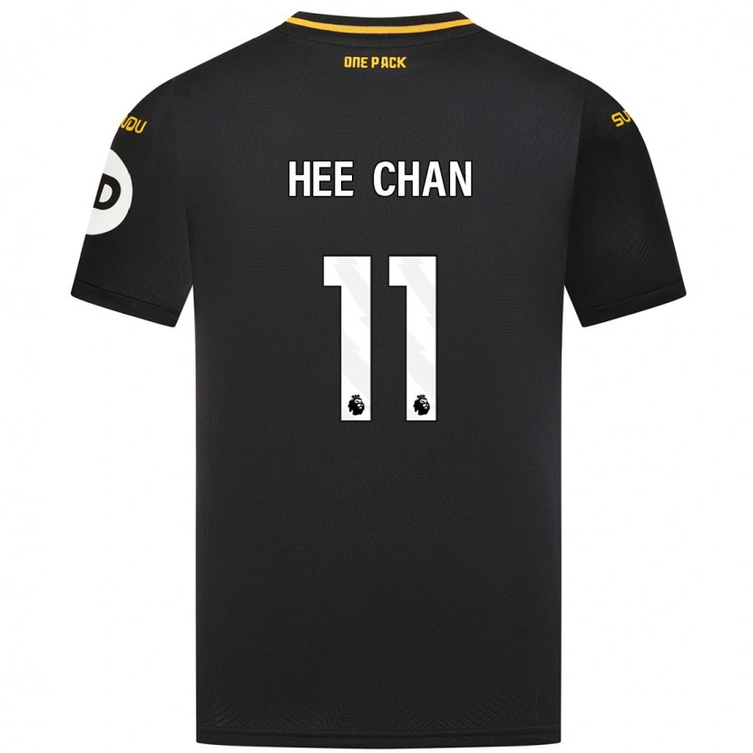 Danxen Mujer Camiseta Hee-Chan Hwang #11 Negro 2ª Equipación 2024/25 La Camisa