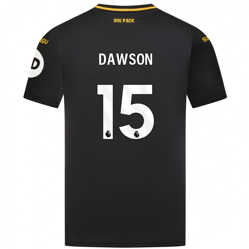 Danxen Mujer Camiseta Craig Dawson #15 Negro 2ª Equipación 2024/25 La Camisa