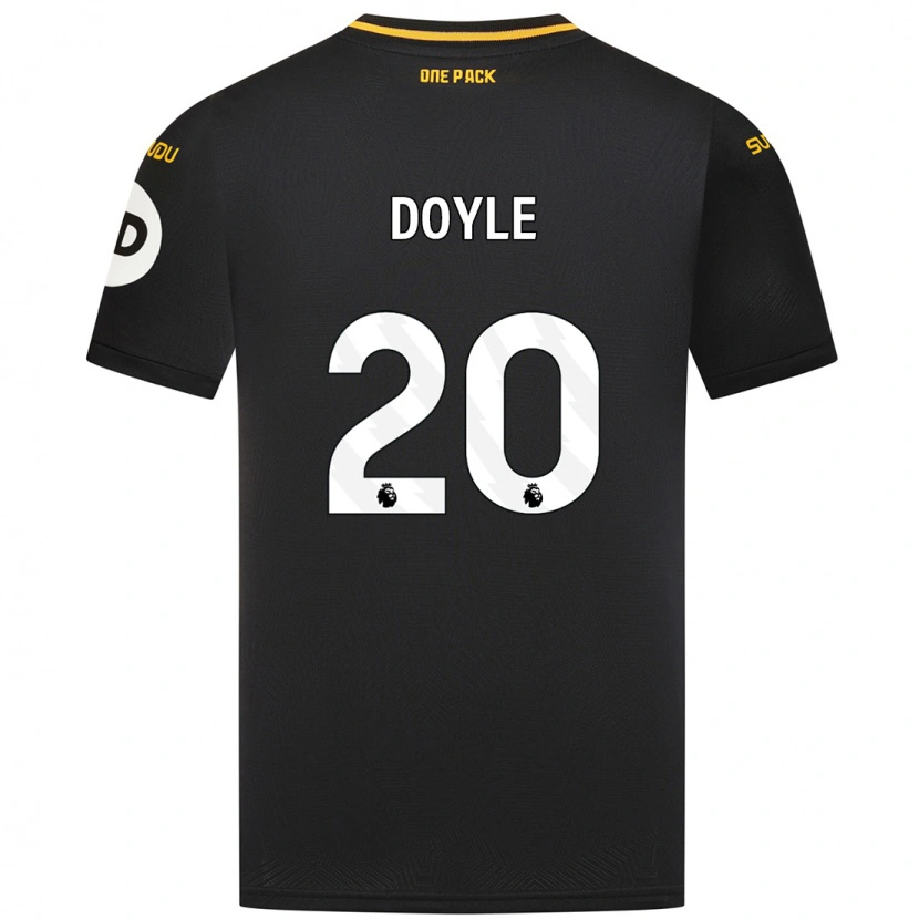 Danxen Mujer Camiseta Tommy Doyle #20 Negro 2ª Equipación 2024/25 La Camisa