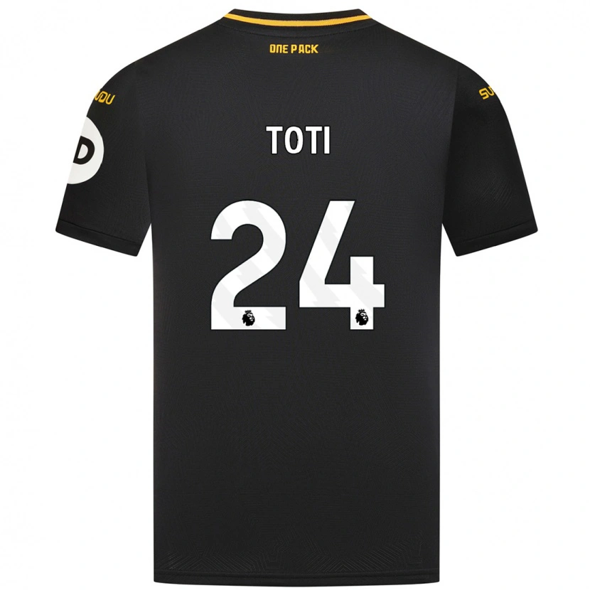 Danxen Mujer Camiseta Toti #24 Negro 2ª Equipación 2024/25 La Camisa