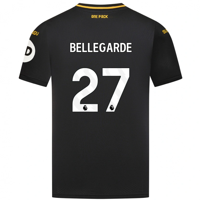 Danxen Mujer Camiseta Jean-Ricner Bellegarde #27 Negro 2ª Equipación 2024/25 La Camisa