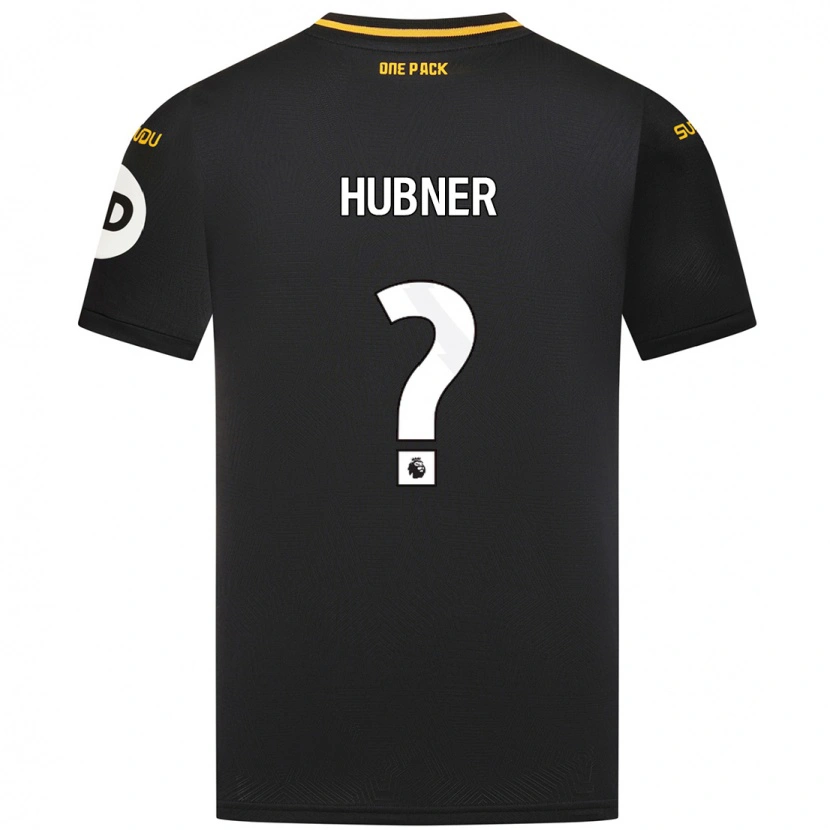 Danxen Mujer Camiseta Justin Hubner #0 Negro 2ª Equipación 2024/25 La Camisa