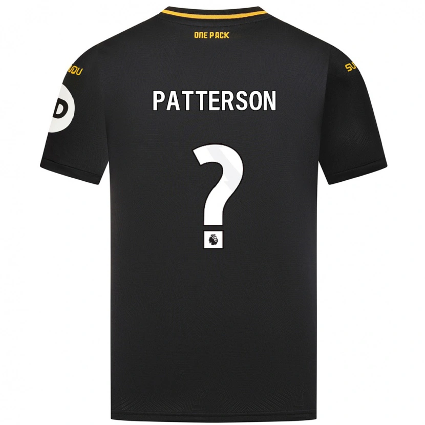 Danxen Mujer Camiseta Lennon Patterson #0 Negro 2ª Equipación 2024/25 La Camisa