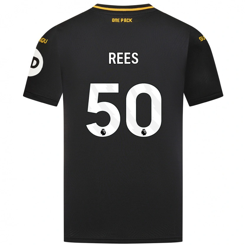 Danxen Mujer Camiseta Mason Rees #50 Negro 2ª Equipación 2024/25 La Camisa