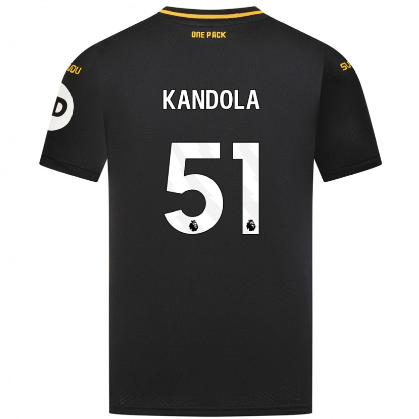 Danxen Mujer Camiseta Kam Kandola #51 Negro 2ª Equipación 2024/25 La Camisa