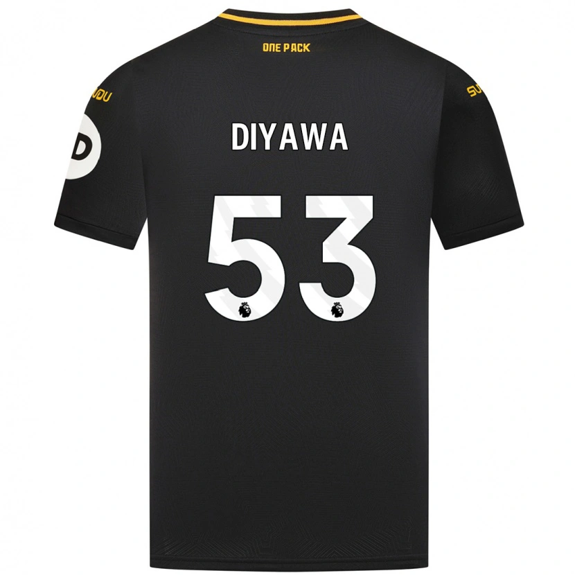 Danxen Mujer Camiseta Aaron Keto-Diyawa #53 Negro 2ª Equipación 2024/25 La Camisa