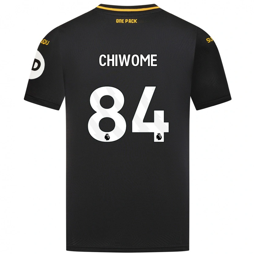 Danxen Mujer Camiseta Leon Chiwome #84 Negro 2ª Equipación 2024/25 La Camisa