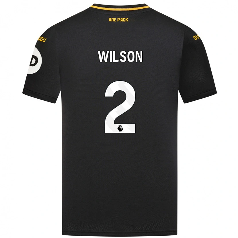 Danxen Mujer Camiseta Ellie Wilson #2 Negro 2ª Equipación 2024/25 La Camisa