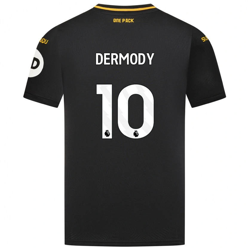 Danxen Mujer Camiseta Helen Dermody #10 Negro 2ª Equipación 2024/25 La Camisa