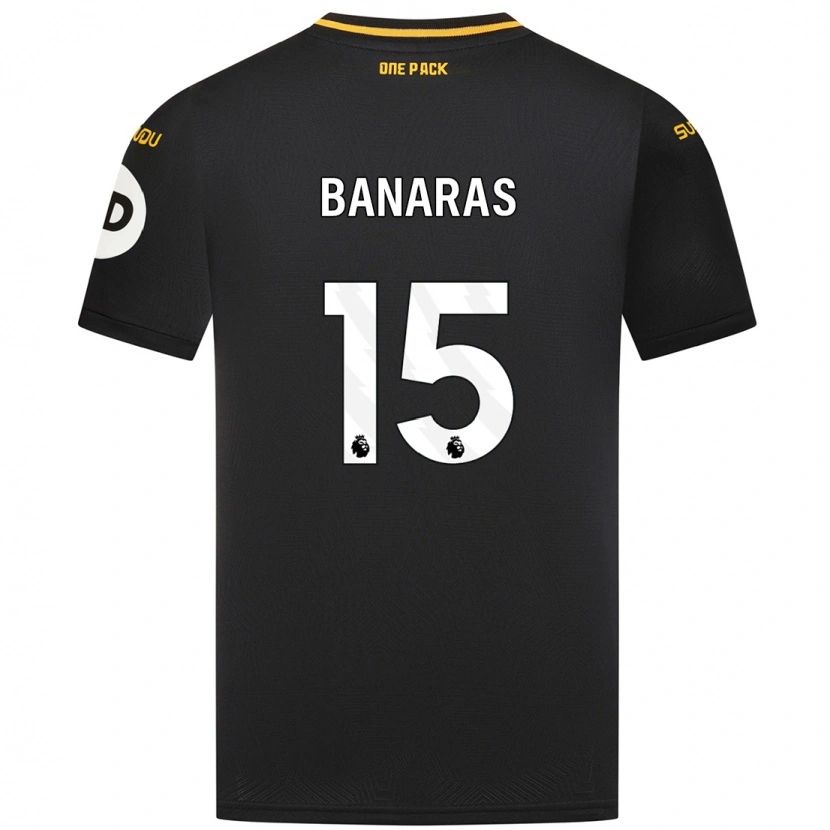 Danxen Mujer Camiseta Layla Banaras #15 Negro 2ª Equipación 2024/25 La Camisa