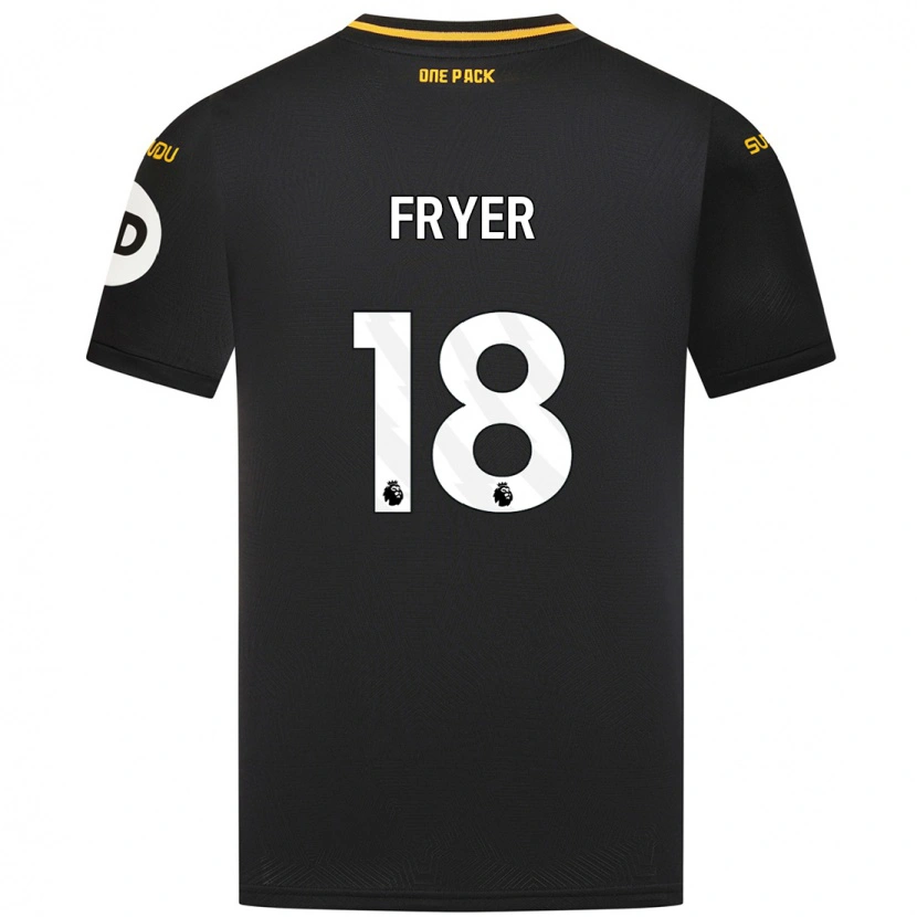 Danxen Mujer Camiseta Hannah Fryer #18 Negro 2ª Equipación 2024/25 La Camisa