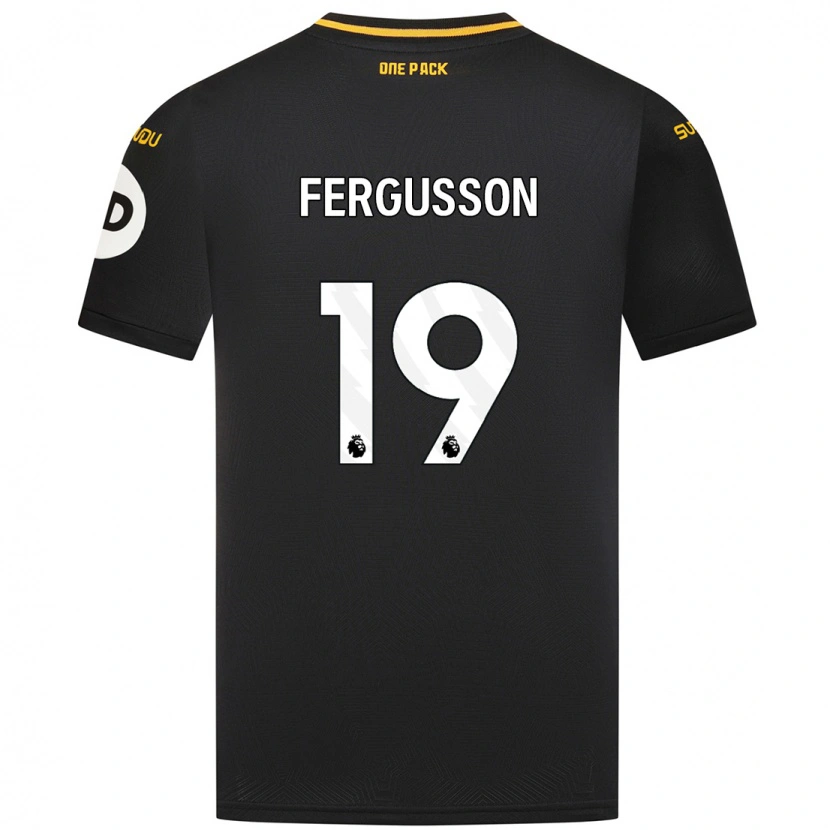 Danxen Mujer Camiseta Liv Fergusson #19 Negro 2ª Equipación 2024/25 La Camisa