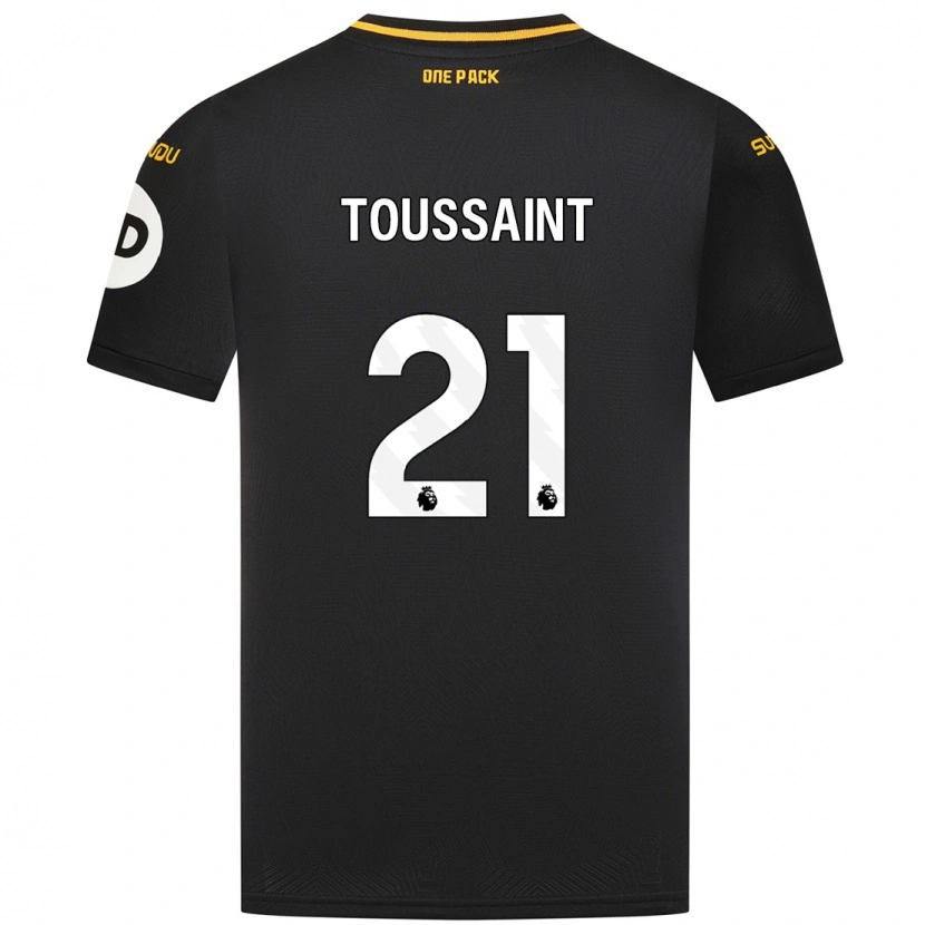 Danxen Mujer Camiseta Destiney Toussaint #21 Negro 2ª Equipación 2024/25 La Camisa