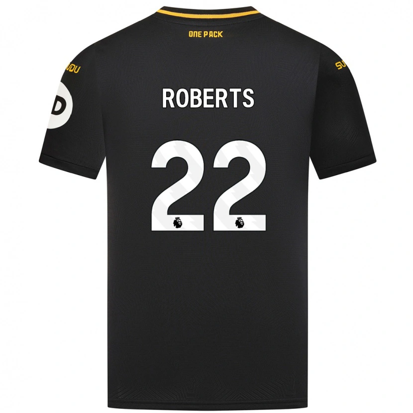 Danxen Mujer Camiseta Beth Roberts #22 Negro 2ª Equipación 2024/25 La Camisa