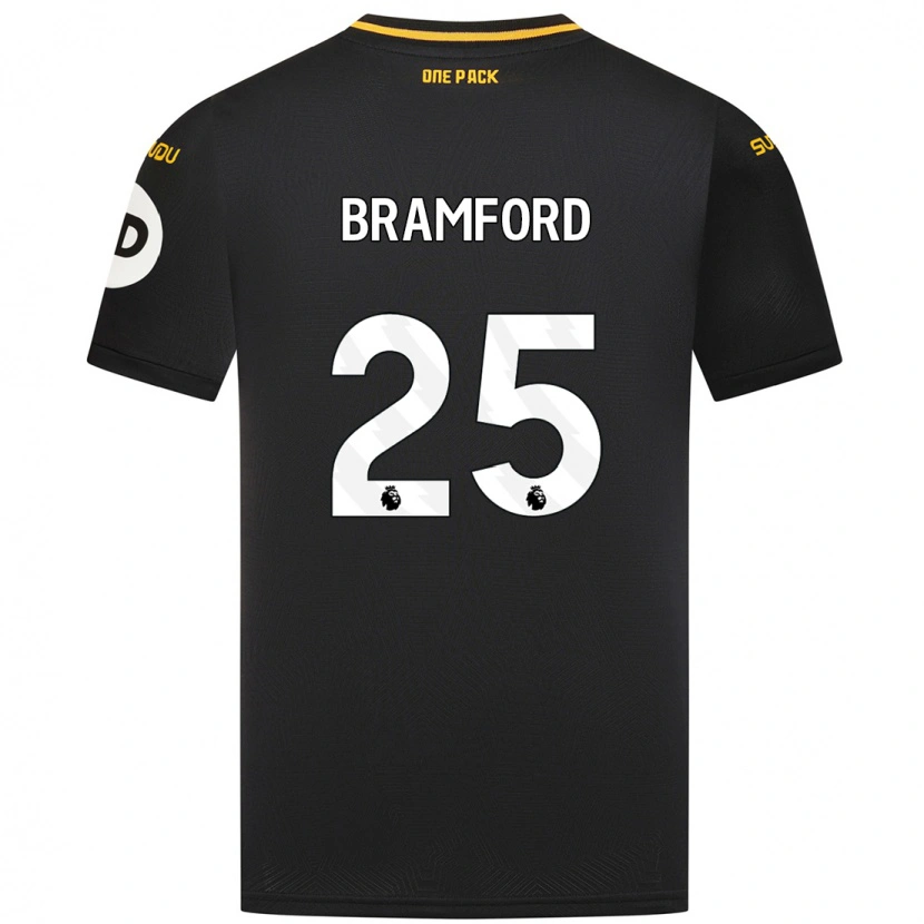 Danxen Mujer Camiseta Sophie Bramford #25 Negro 2ª Equipación 2024/25 La Camisa