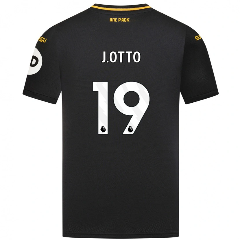 Danxen Mujer Camiseta Jonny Otto #19 Negro 2ª Equipación 2024/25 La Camisa