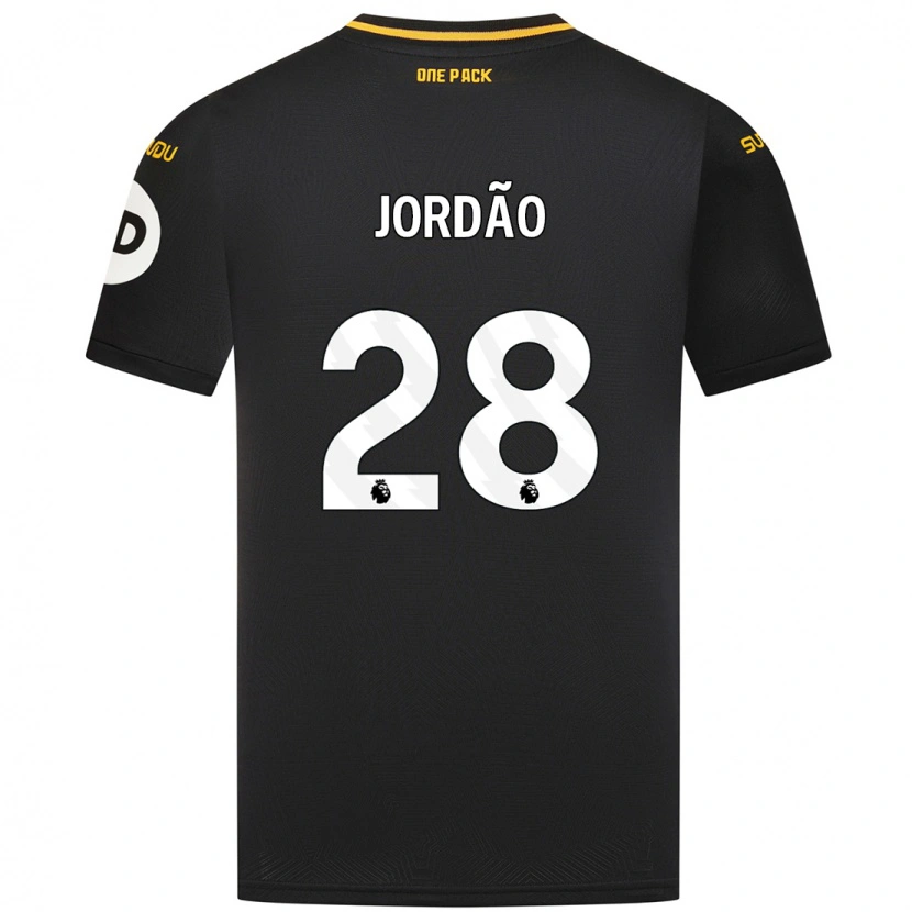 Danxen Mujer Camiseta Bruno Jordão #28 Negro 2ª Equipación 2024/25 La Camisa