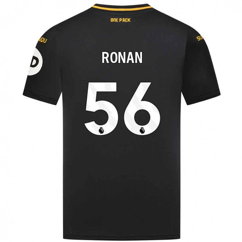 Danxen Mujer Camiseta Connor Ronan #56 Negro 2ª Equipación 2024/25 La Camisa