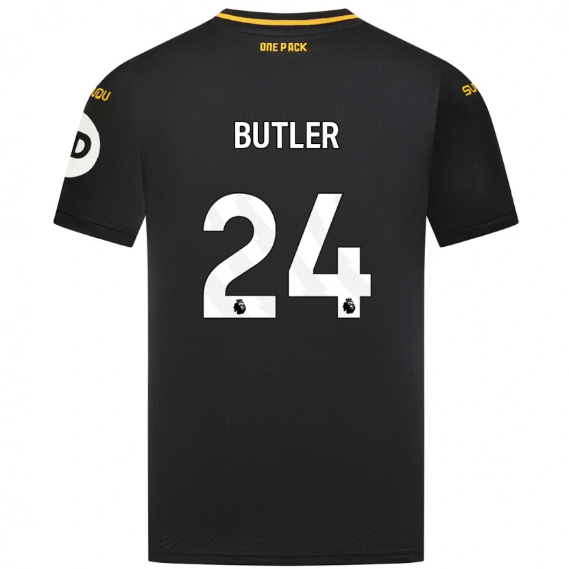 Danxen Mujer Camiseta Elli Butler #24 Negro 2ª Equipación 2024/25 La Camisa