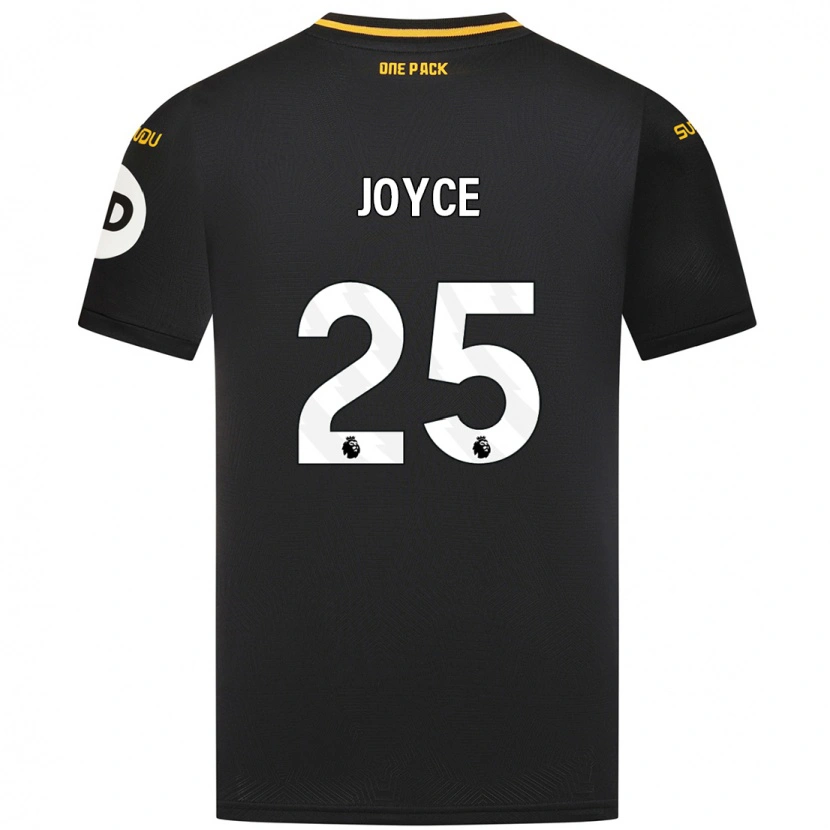 Danxen Mujer Camiseta Leonie Joyce #25 Negro 2ª Equipación 2024/25 La Camisa