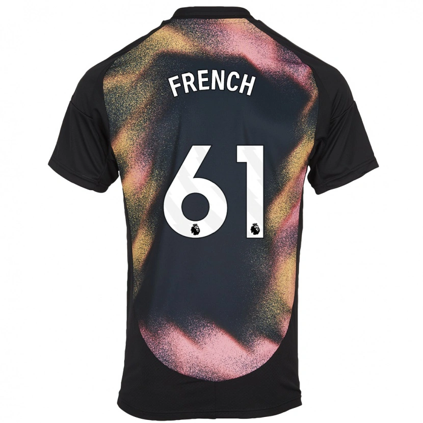 Danxen Mujer Camiseta Harry French #61 Negro Blanco 2ª Equipación 2024/25 La Camisa