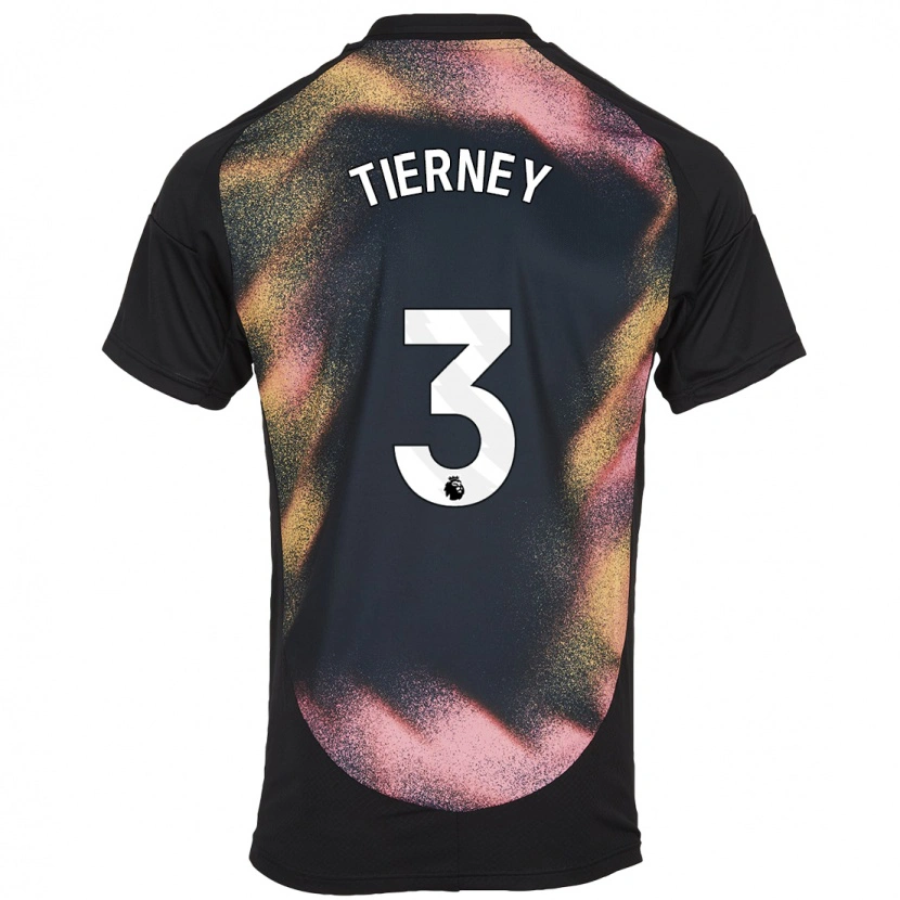 Danxen Mujer Camiseta Sam Tierney #3 Negro Blanco 2ª Equipación 2024/25 La Camisa