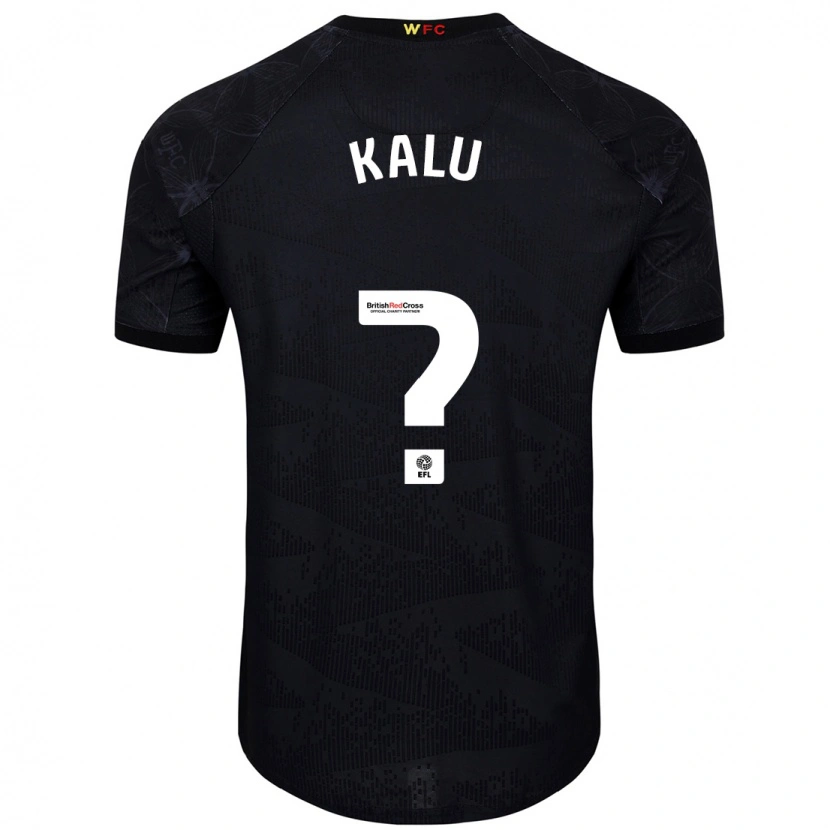 Danxen Mujer Camiseta Samuel Kalu #0 Negro Blanco 2ª Equipación 2024/25 La Camisa