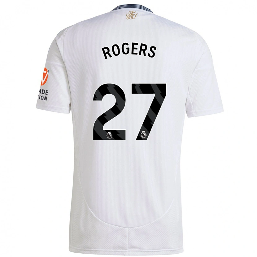 Danxen Mujer Camiseta Morgan Rogers #27 Blanco 2ª Equipación 2024/25 La Camisa