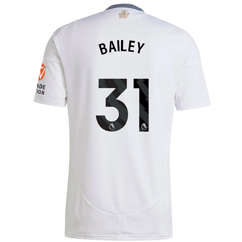 Danxen Mujer Camiseta Leon Bailey #31 Blanco 2ª Equipación 2024/25 La Camisa