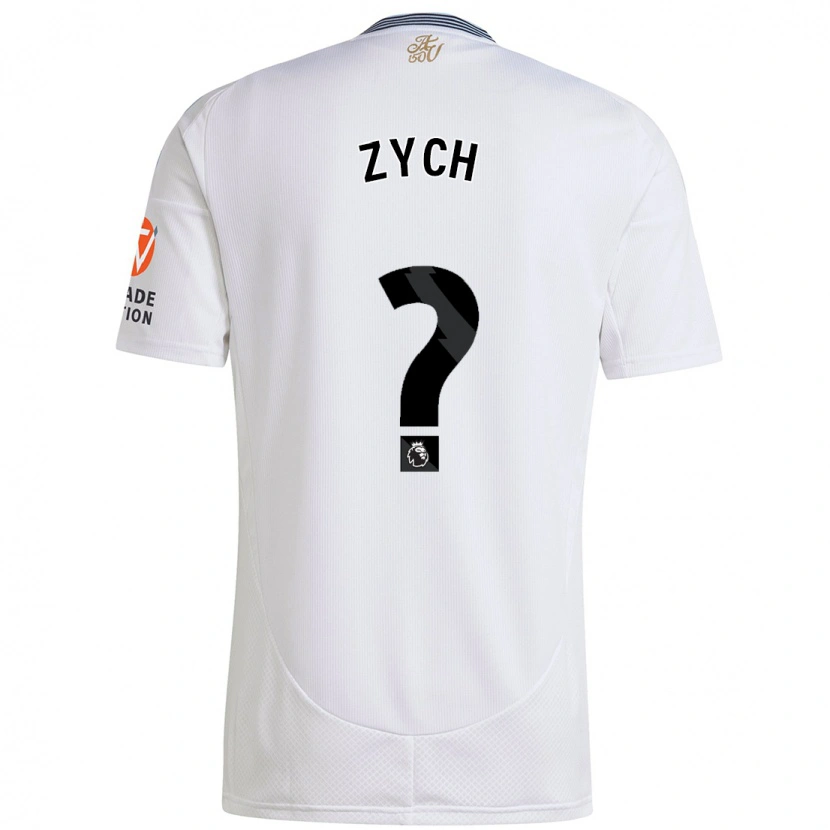 Danxen Mujer Camiseta Oliwier Zych #0 Blanco 2ª Equipación 2024/25 La Camisa