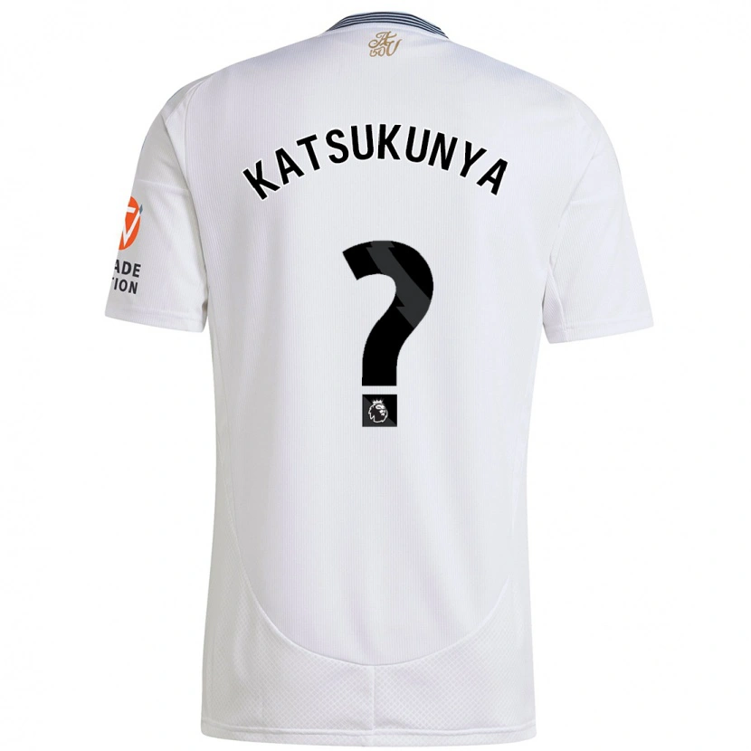 Danxen Mujer Camiseta Thierry Katsukunya #0 Blanco 2ª Equipación 2024/25 La Camisa