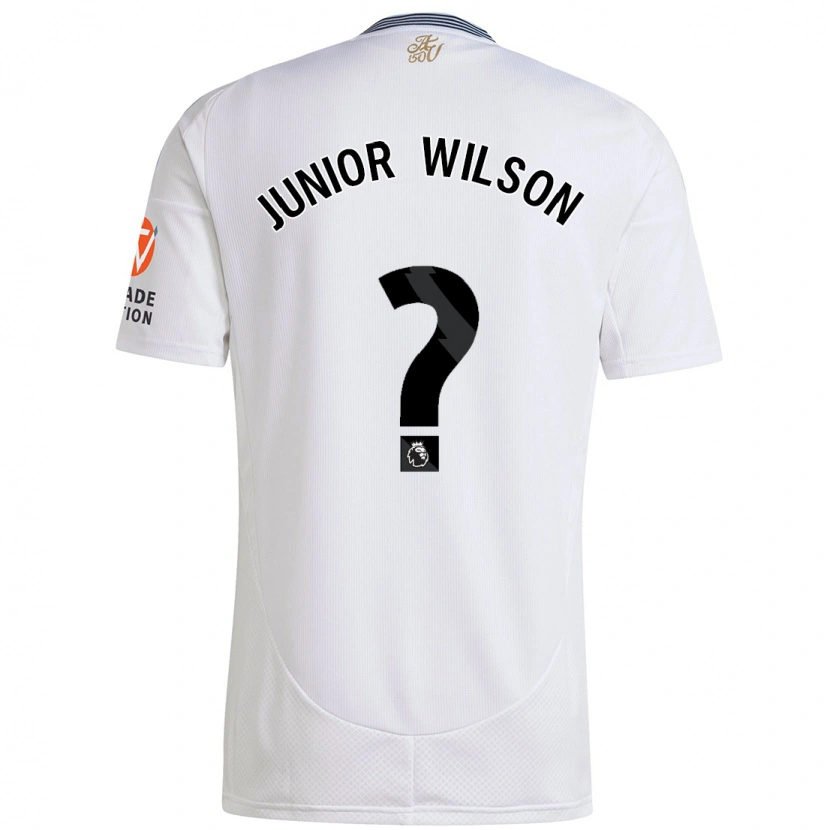 Danxen Mujer Camiseta Junior Wilson #0 Blanco 2ª Equipación 2024/25 La Camisa