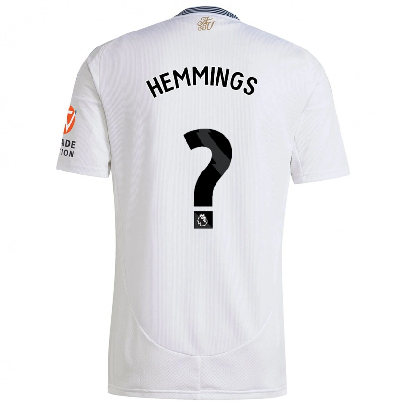 Danxen Mujer Camiseta George Hemmings #0 Blanco 2ª Equipación 2024/25 La Camisa