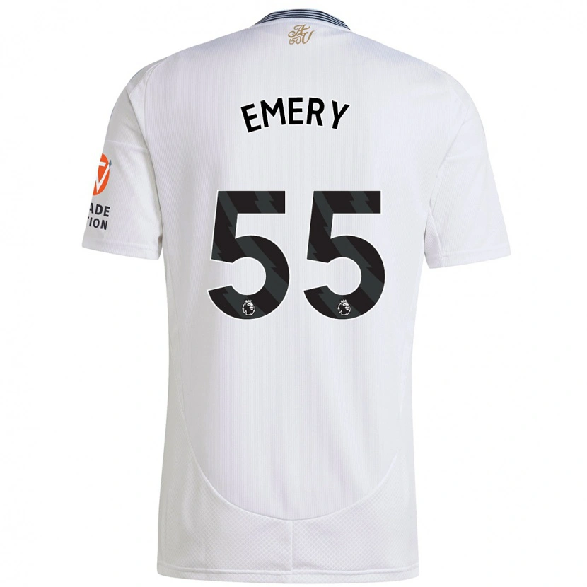 Danxen Mujer Camiseta Lander Emery #55 Blanco 2ª Equipación 2024/25 La Camisa