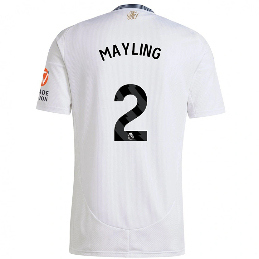 Danxen Mujer Camiseta Sarah Mayling #2 Blanco 2ª Equipación 2024/25 La Camisa