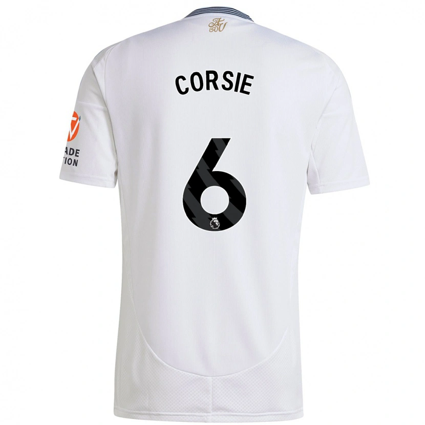 Danxen Mujer Camiseta Rachel Corsie #6 Blanco 2ª Equipación 2024/25 La Camisa