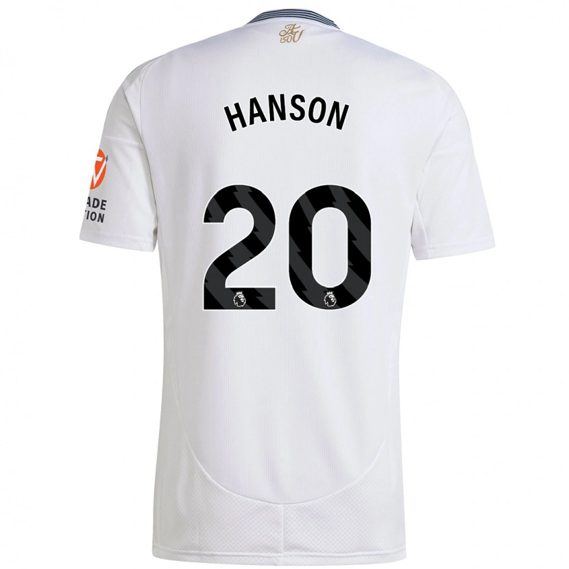 Danxen Mujer Camiseta Kirsty Hanson #20 Blanco 2ª Equipación 2024/25 La Camisa