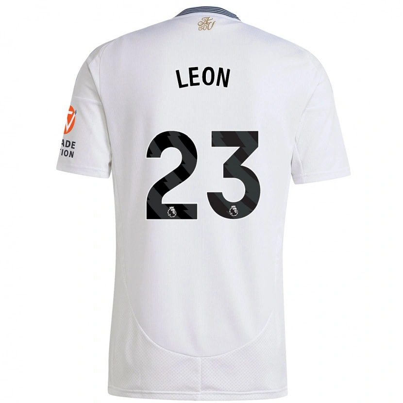 Danxen Mujer Camiseta Adriana Leon #23 Blanco 2ª Equipación 2024/25 La Camisa