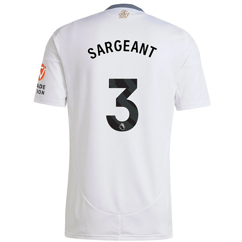 Danxen Mujer Camiseta Meaghan Sargeant #3 Blanco 2ª Equipación 2024/25 La Camisa