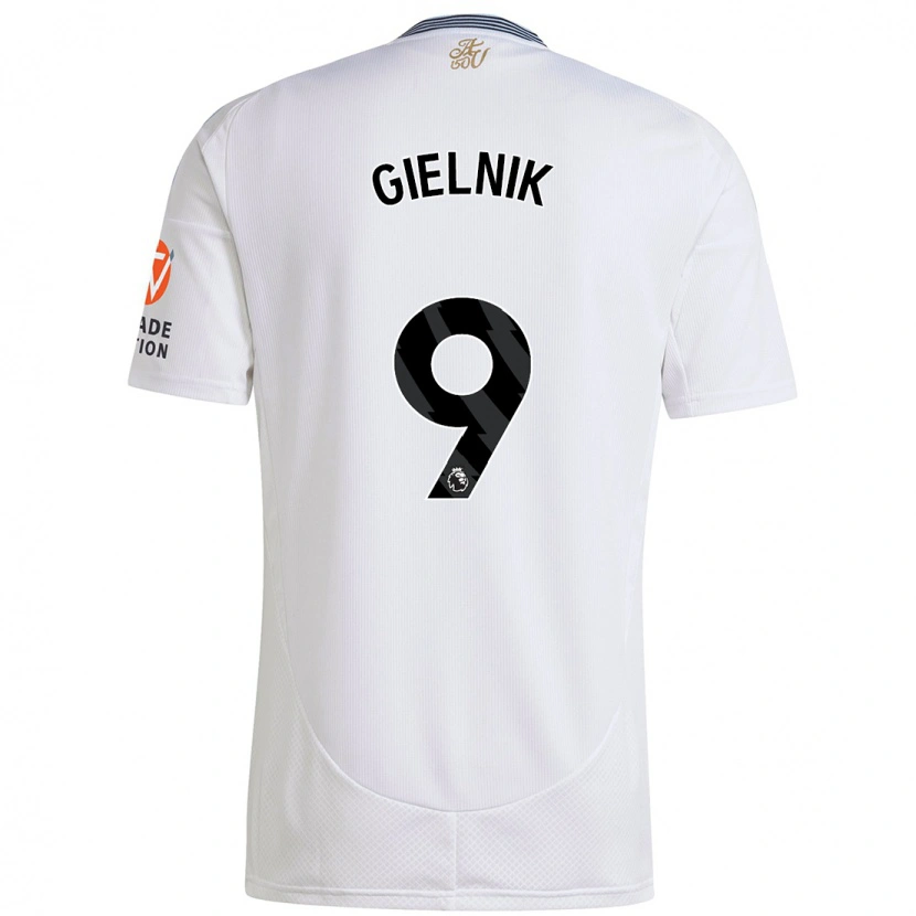 Danxen Mujer Camiseta Emily Gielnik #9 Blanco 2ª Equipación 2024/25 La Camisa