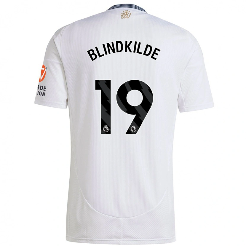 Danxen Mujer Camiseta Laura Blindkilde #19 Blanco 2ª Equipación 2024/25 La Camisa