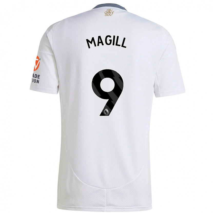 Danxen Mujer Camiseta Simone Magill #9 Blanco 2ª Equipación 2024/25 La Camisa