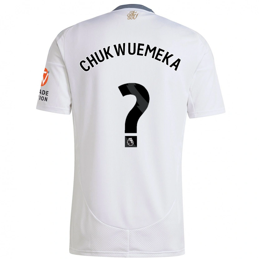 Danxen Mujer Camiseta Caleb Chukwuemeka #0 Blanco 2ª Equipación 2024/25 La Camisa